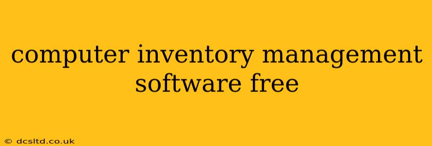 computer inventory management software free