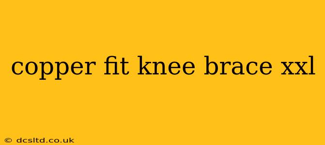 copper fit knee brace xxl