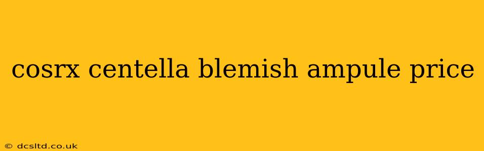 cosrx centella blemish ampule price
