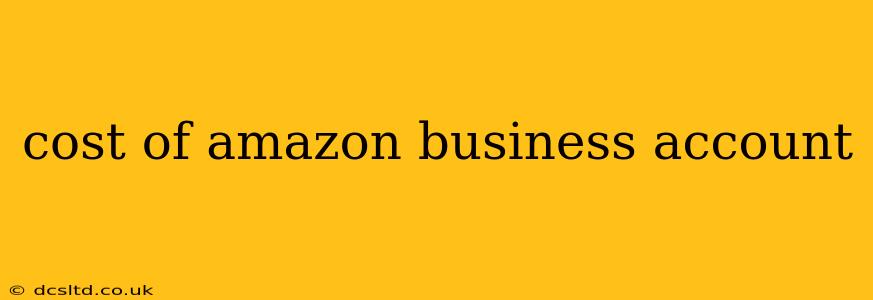 cost of amazon business account