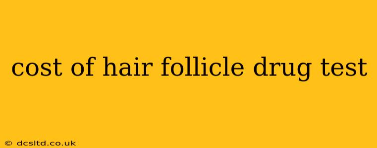 cost of hair follicle drug test