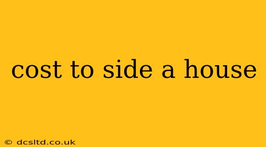 cost to side a house