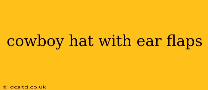cowboy hat with ear flaps