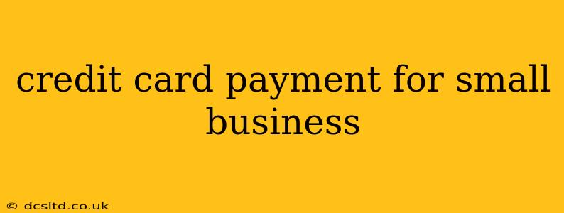 credit card payment for small business