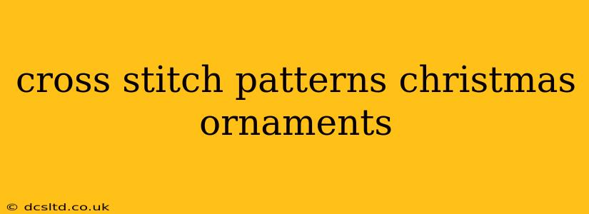 cross stitch patterns christmas ornaments