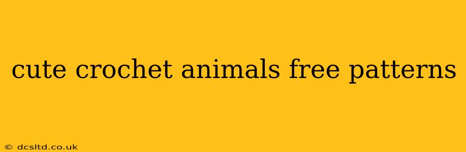 cute crochet animals free patterns