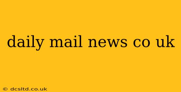 daily mail news co uk