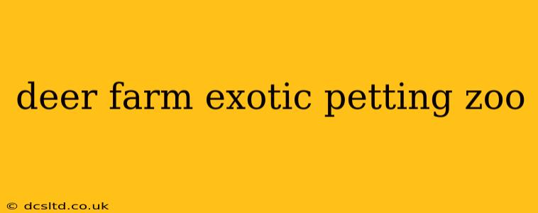 deer farm exotic petting zoo