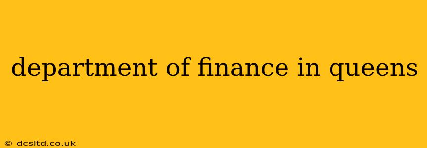 department of finance in queens