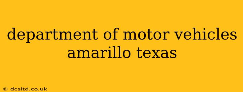 department of motor vehicles amarillo texas