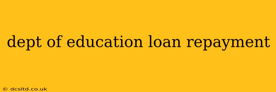 dept of education loan repayment