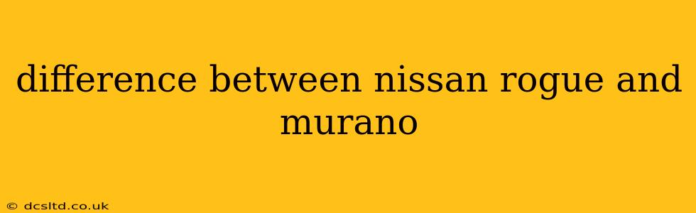 difference between nissan rogue and murano