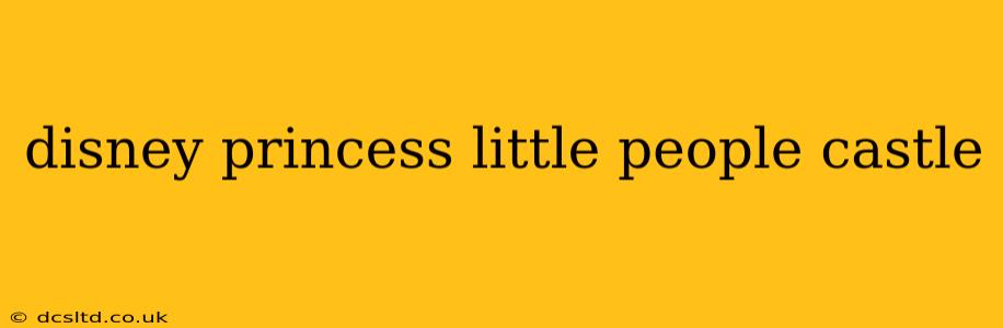 disney princess little people castle