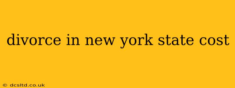 divorce in new york state cost