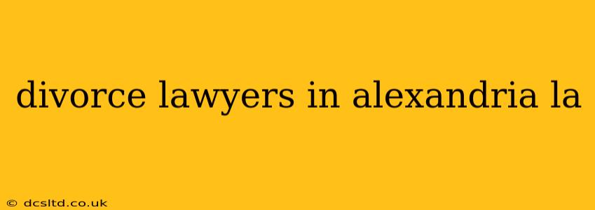 divorce lawyers in alexandria la
