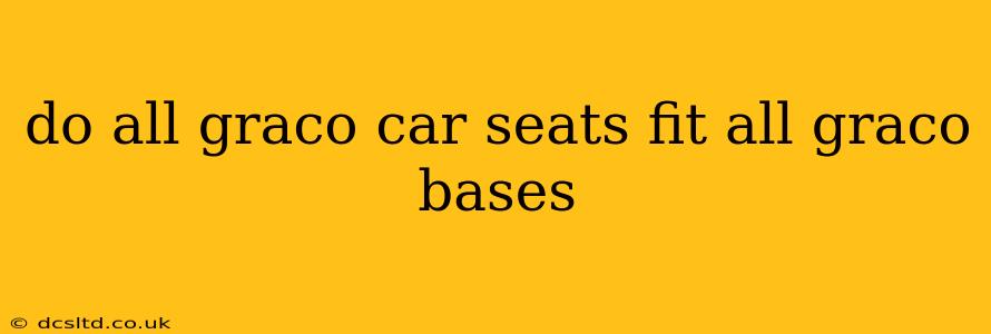 do all graco car seats fit all graco bases