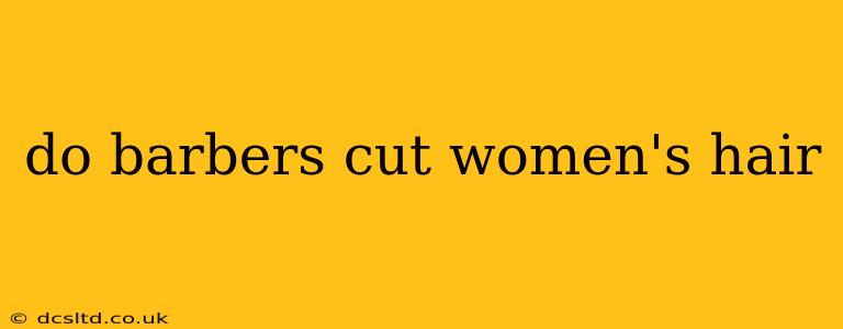 do barbers cut women's hair