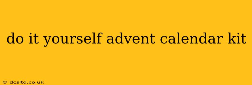 do it yourself advent calendar kit