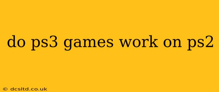 do ps3 games work on ps2