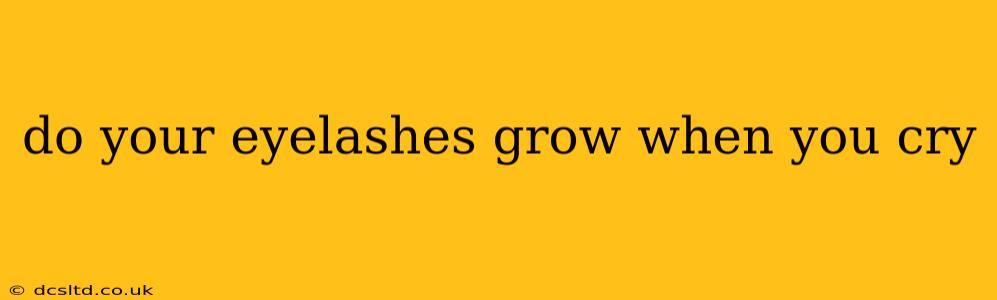 do your eyelashes grow when you cry