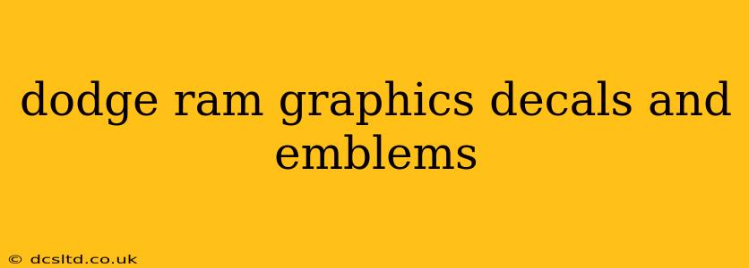 dodge ram graphics decals and emblems