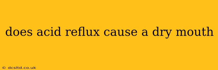 does acid reflux cause a dry mouth