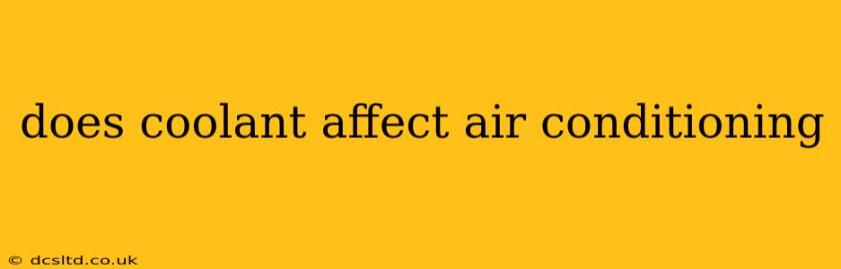 does coolant affect air conditioning