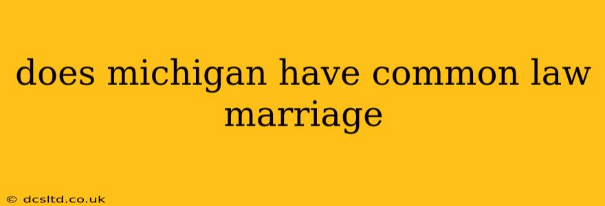 does michigan have common law marriage