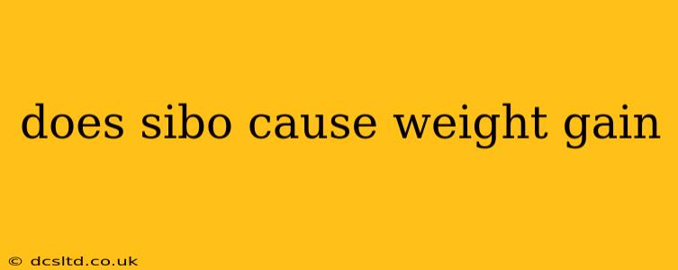 does sibo cause weight gain