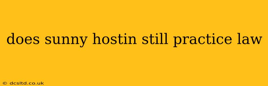 does sunny hostin still practice law