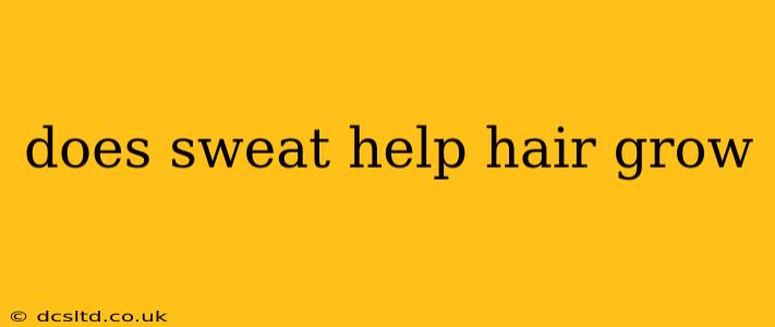 does sweat help hair grow