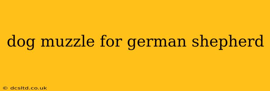 dog muzzle for german shepherd