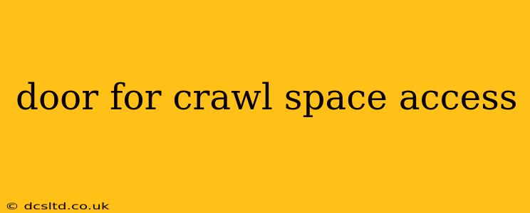 door for crawl space access