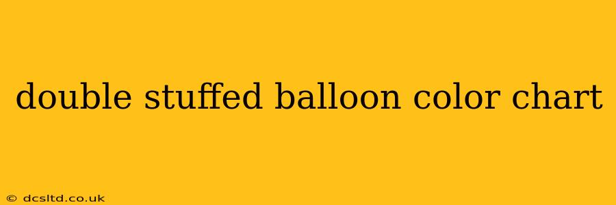 double stuffed balloon color chart