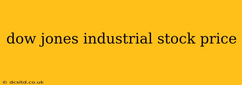 dow jones industrial stock price