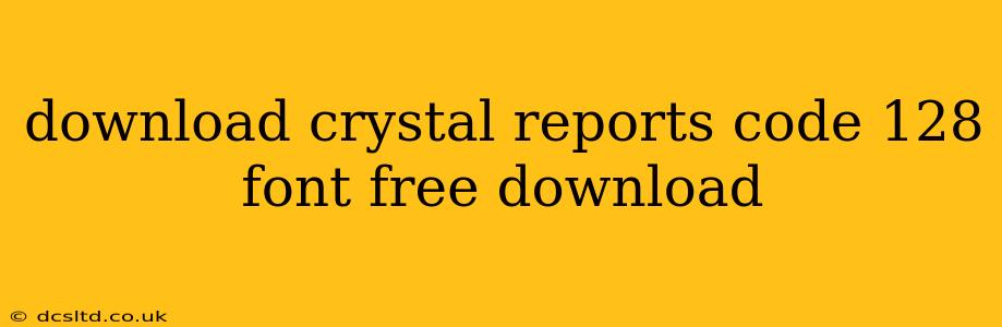 download crystal reports code 128 font free download