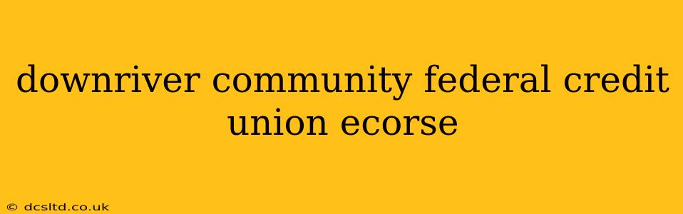 downriver community federal credit union ecorse