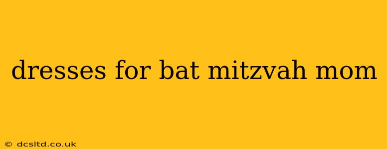 dresses for bat mitzvah mom