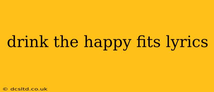 drink the happy fits lyrics
