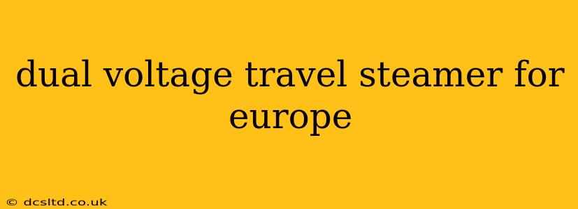 dual voltage travel steamer for europe