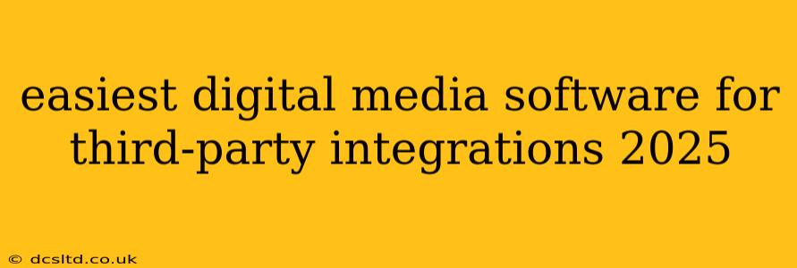 easiest digital media software for third-party integrations 2025