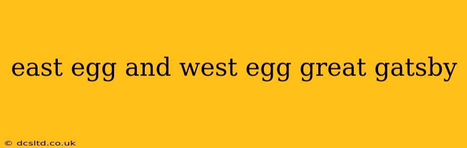 east egg and west egg great gatsby