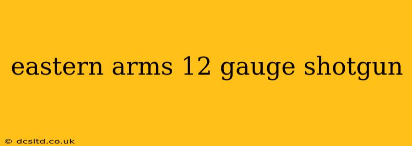 eastern arms 12 gauge shotgun