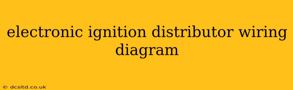 electronic ignition distributor wiring diagram