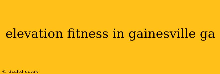 elevation fitness in gainesville ga