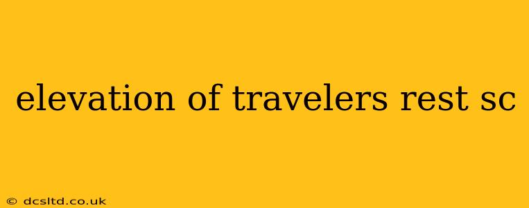 elevation of travelers rest sc