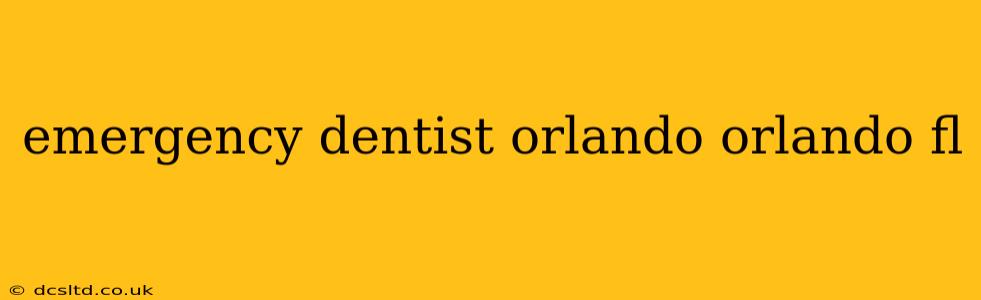 emergency dentist orlando orlando fl