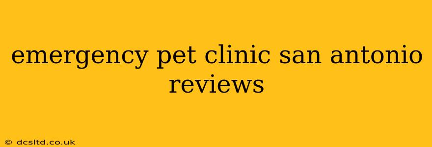 emergency pet clinic san antonio reviews