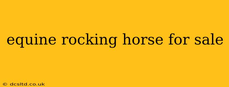 equine rocking horse for sale