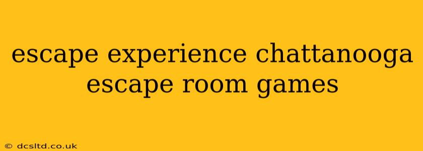 escape experience chattanooga escape room games